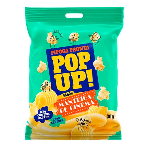 Pipoca Pop Up Sabor Manteiga de Cinema 30g-1-